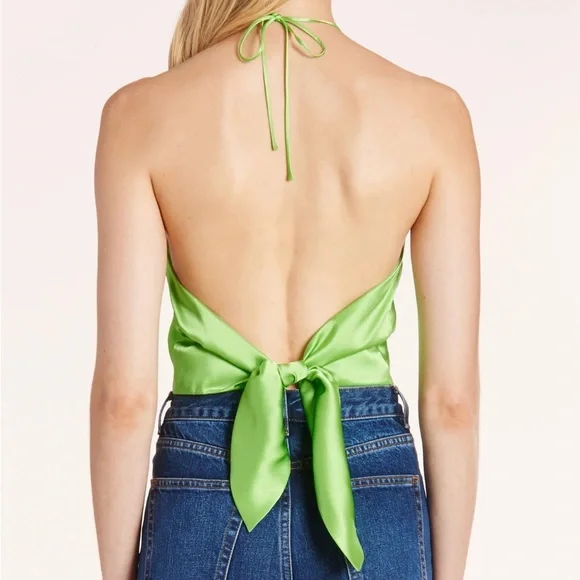 Amanda Uprichard Ricci Top Apple 100% silk - Picture 2 of 10